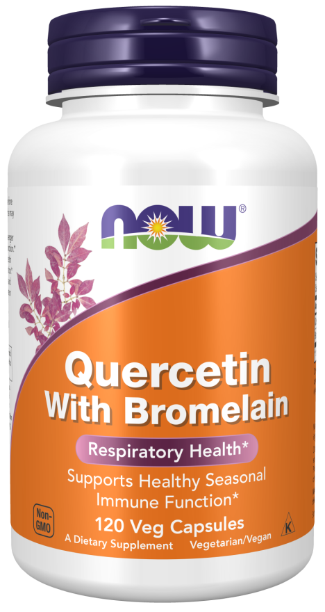 NOW Foods Quercetin with Bromelain 120 Veg Capsules