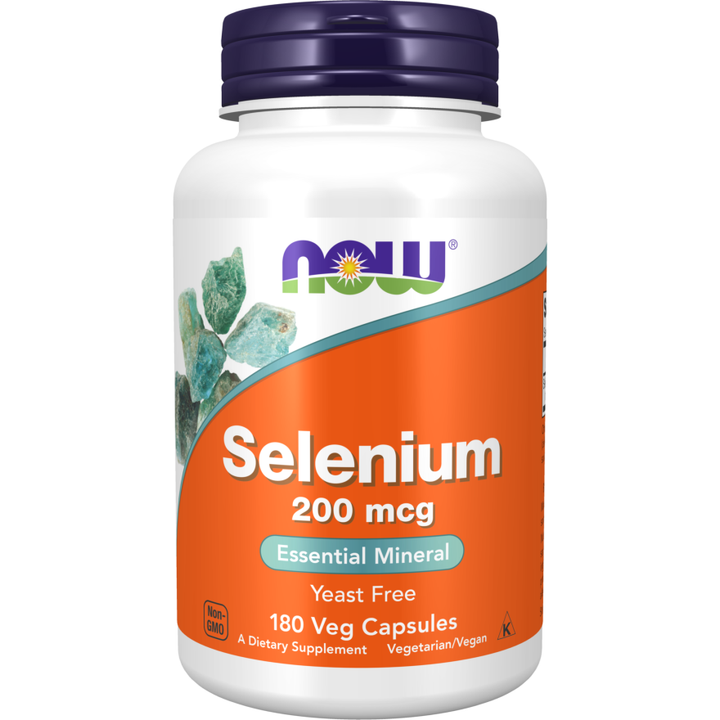 NOW Foods Selenio 200 mcg sin levadura - 180 cápsulas