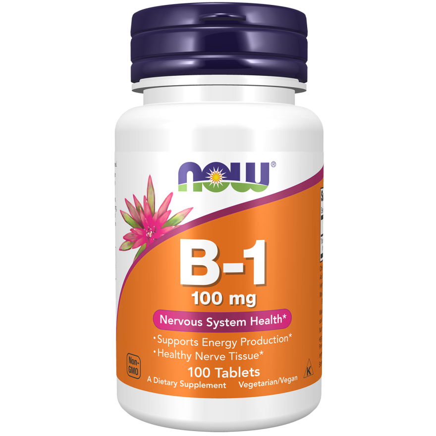 NOW Foods Vitamin B-1 100 mg 100 Tablets