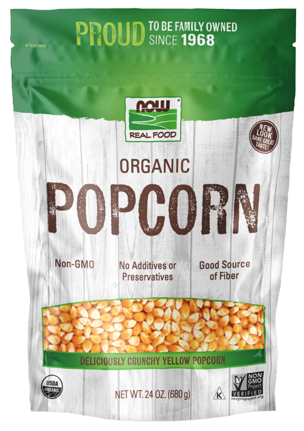 NOW Foods Organic Popcorn 24 oz.