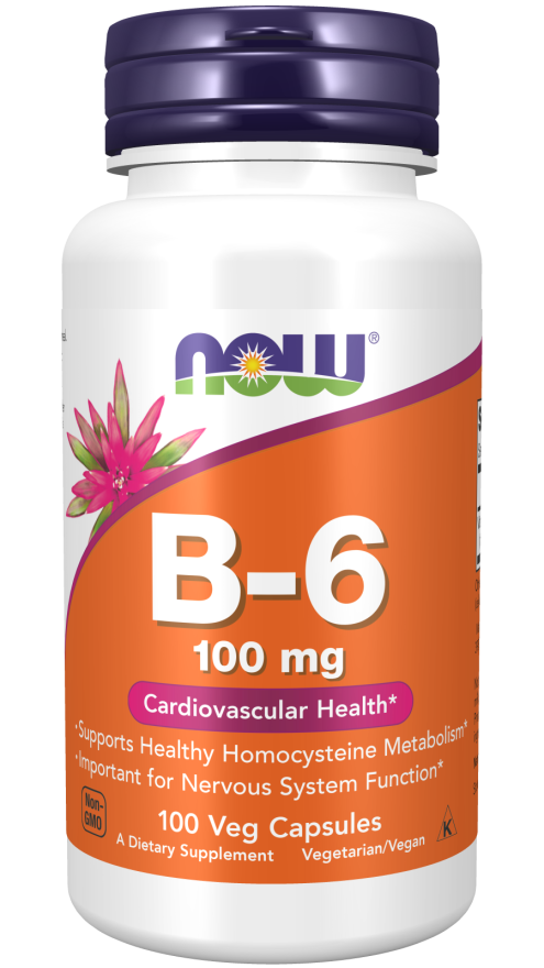 NOW Foods Vitamin B-6 100mg 100 Caps