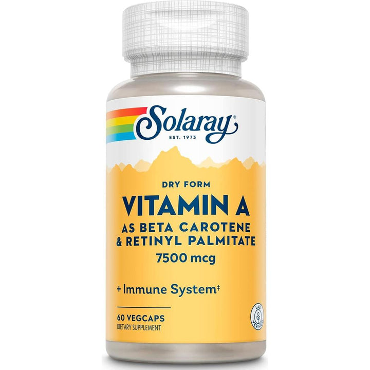 Vitamina A seca emulsionada Solaray 25 000 UI