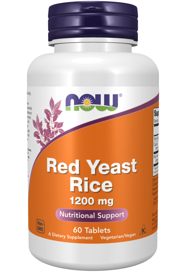 Now Foods Red Yeast Rice 1200 mg 60 Tablets