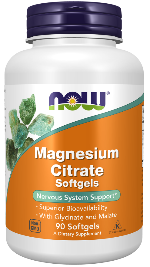 NOW Foods Magnesium Citrate 90 Softgels