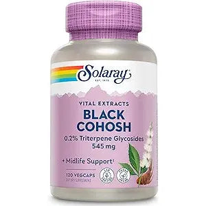 Cohosh negro de Solaray - 545 mg - 120 cápsulas