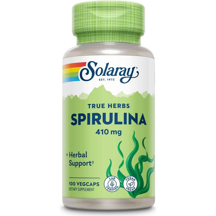 Spirulina Solaray 410 mg 100 cápsulas