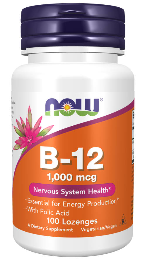 NOW Foods Vitamin B-12 1000mcg - 100 Chewable Lozenges