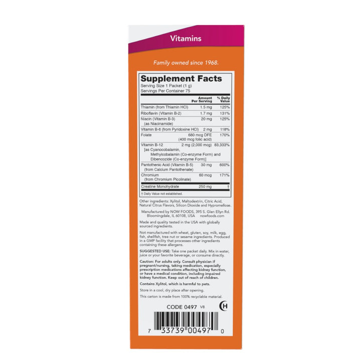 Now Foods Instant Energy B-12 75 Packets