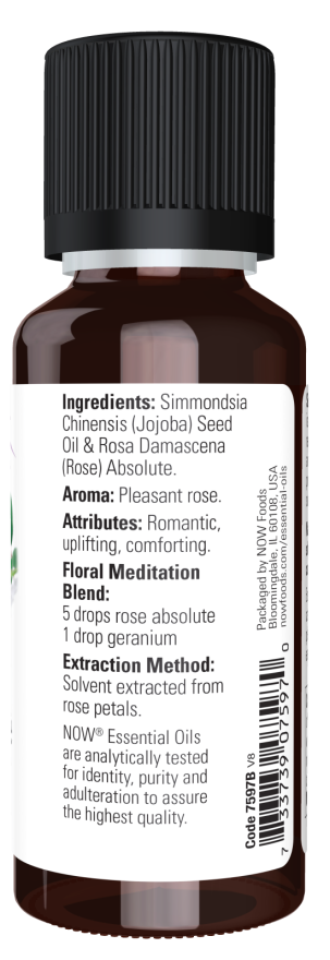 Now Foods Rose Absolute Essential Oil Blend 1 oz