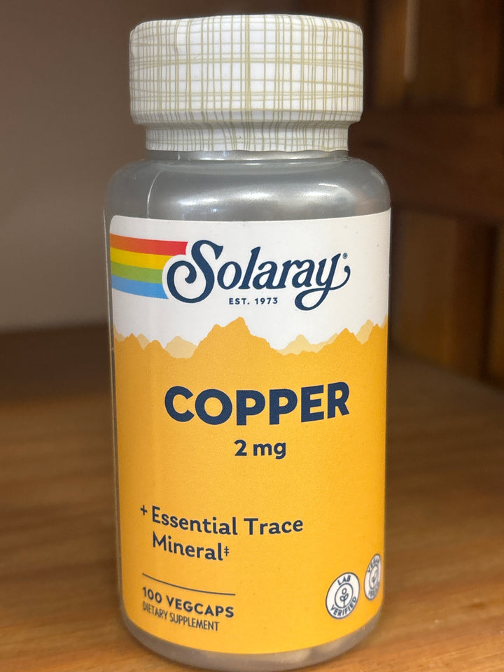 Solaray Copper   - 2 mg - 100 capsules