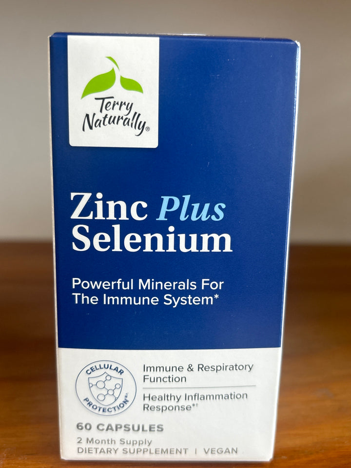 Terry Naturally Zinc Plus Selenium 60 Vegan Capsules