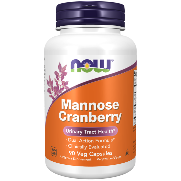 NOW Foods Mannose Cranberry 90 Veg Capsules