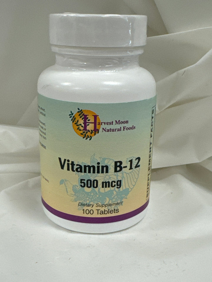 Harvest Moon Vitamin B-12 500mcg - 100 Tablets