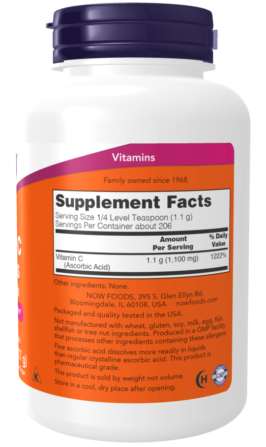 NOW Foods Vitamin C Crystals Powder 8 oz.