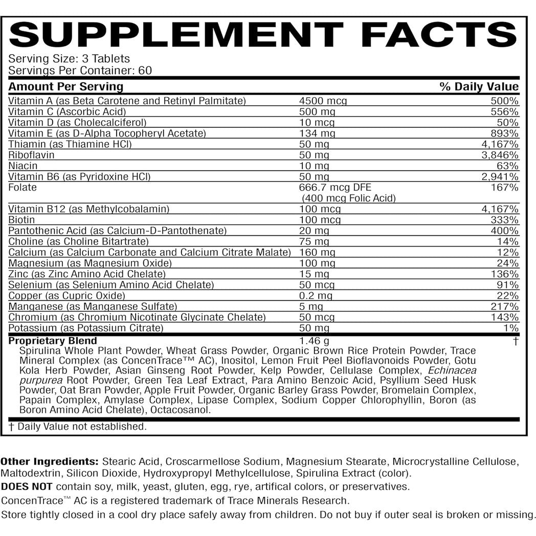 Multivitamínico y mineral Life's Fortune, 180 comprimidos