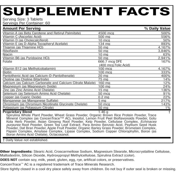 Multivitamínico y mineral Life's Fortune, 180 comprimidos