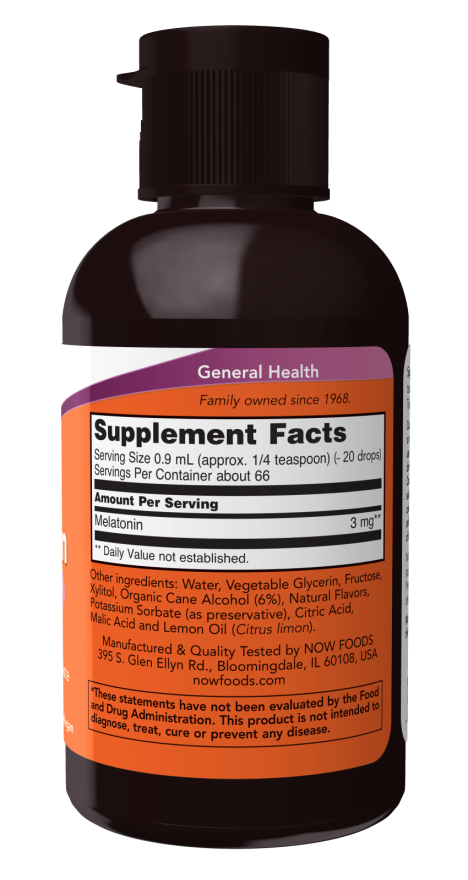 Now Foods Melatonin 3mg 2oz