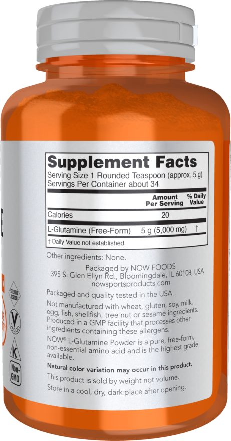 NOW Foods L-Glutamine Powder - 6 oz.