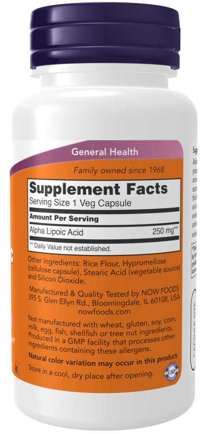 NOW Foods Alpha Lipoic Acid 250 mg - 60 VCaps®