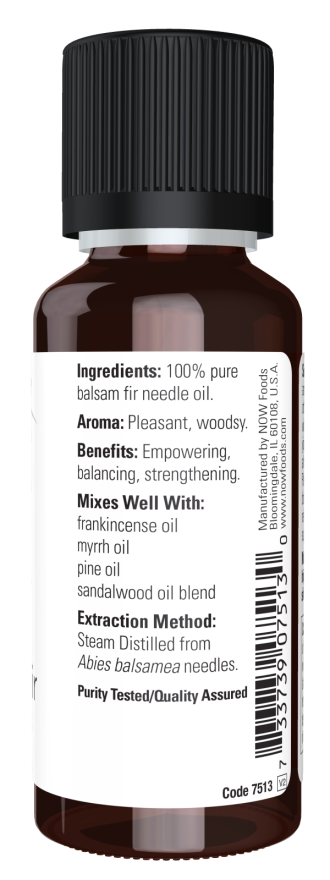 Now Foods Balsam Fir Needle Essential Oil  1 oz. 100% Pure