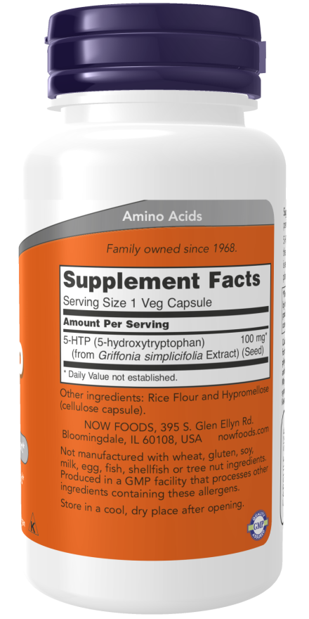 NOW Foods 5-HTP 100 mg - 120 Vcaps®