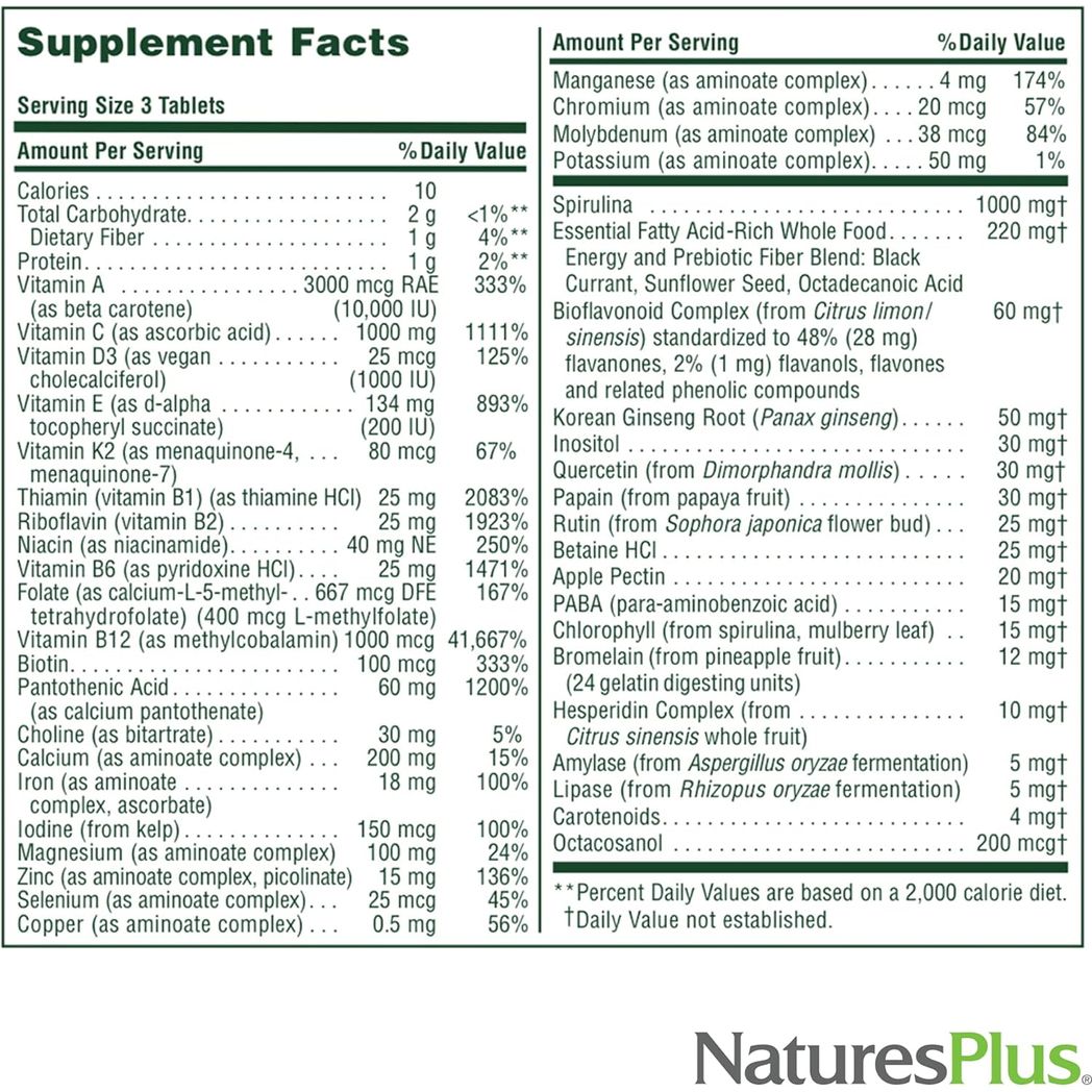 Nature's Plus - Fuente de vida - 180 comprimidos