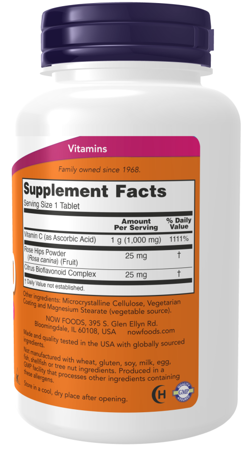 NOW Foods Vitamin C-1000 100 Tablets