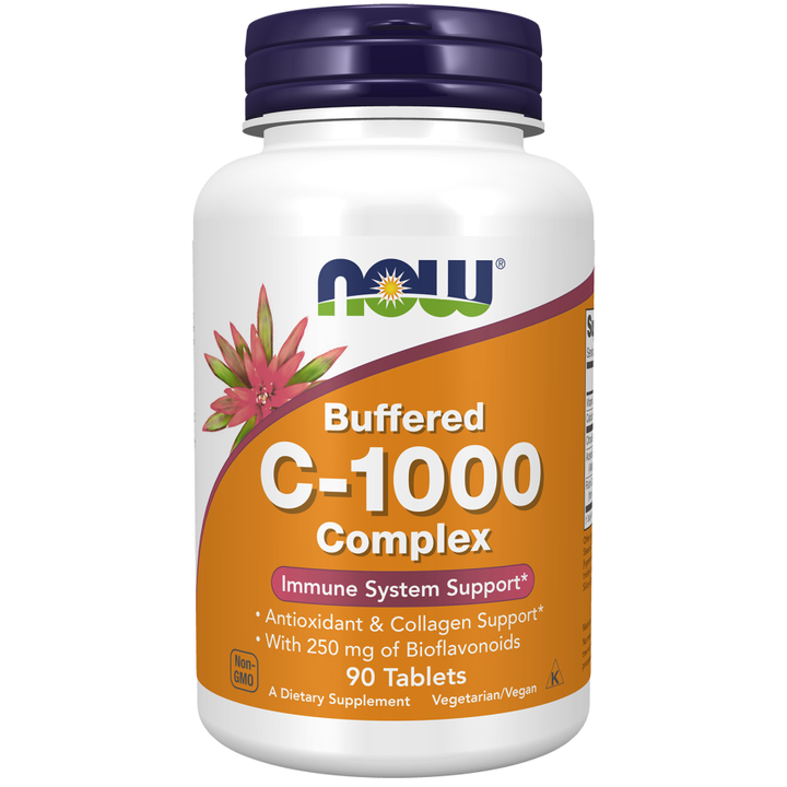 NOW Foods Vitamin C-1000 Complex, 90 Buffered Tablets