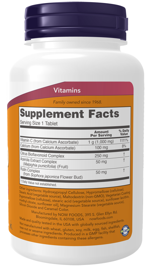 NOW Foods Vitamin C-1000 Complex, 90 Buffered Tablets