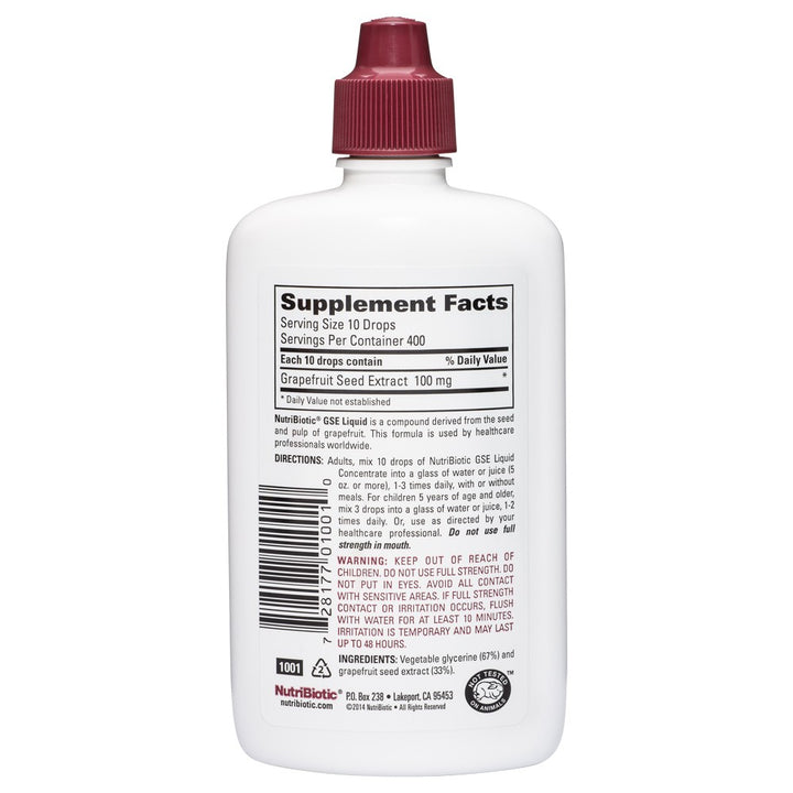 NutriBiotic Grapefruit Seed Extract GSE 4oz