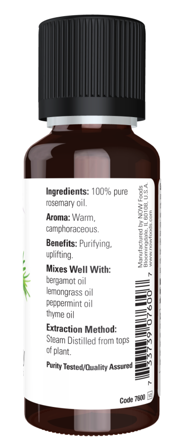 Now Foods Rosemary Essential Oil  1 oz  100% Pure