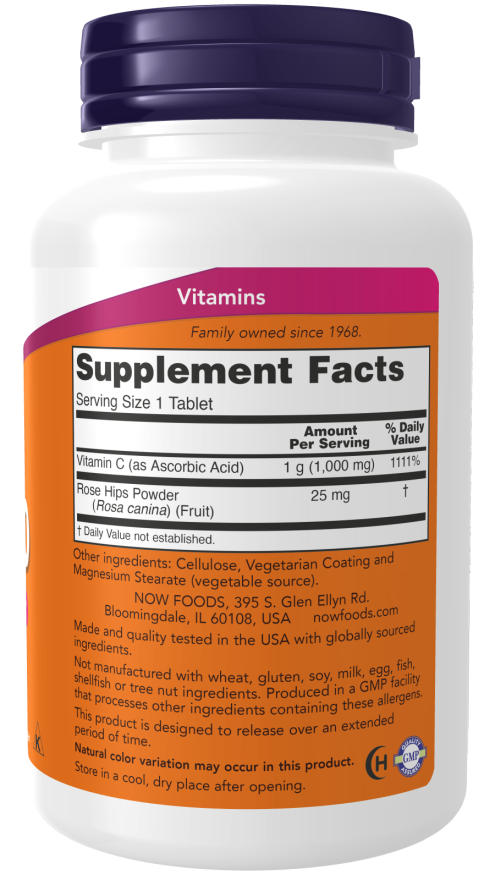 NOW Foods Vitamin C-1000 - 100 Tabs