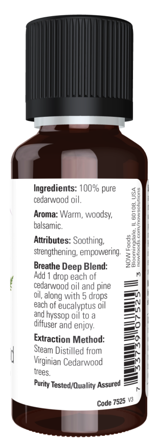 Now Foods Cedarwood Essential Oil 1 oz.