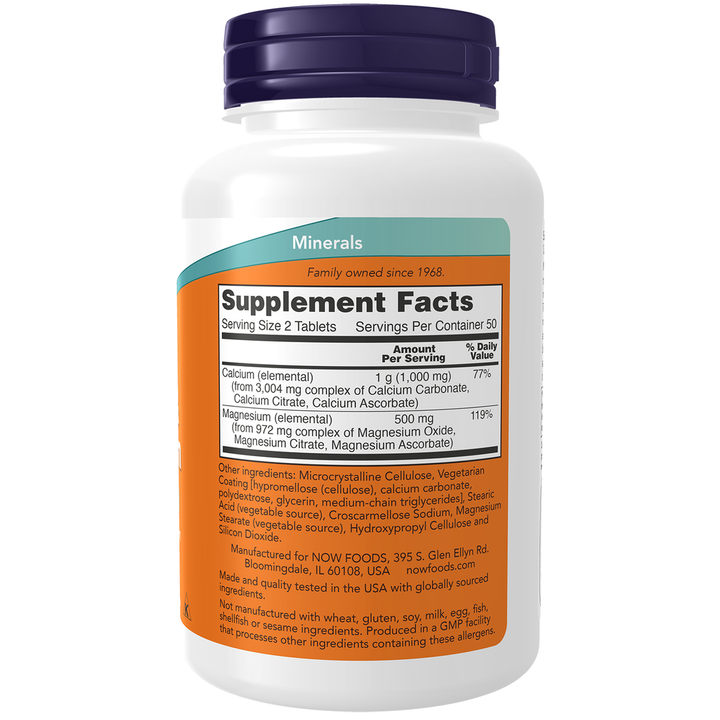 NOW Foods Calcium & Magnesium 500 / 250 mg - 250 Tabs