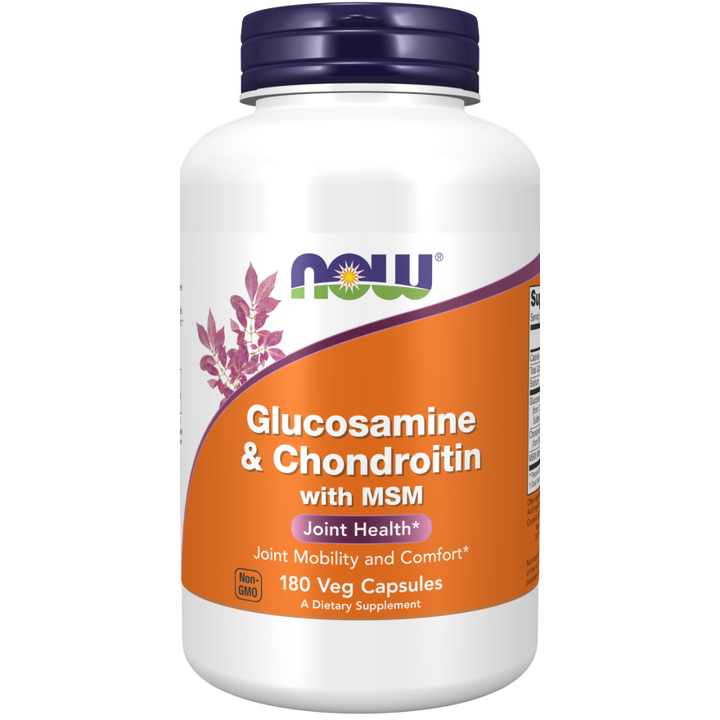 Glucosamina, condroitina y MSM de NOW Foods, 180 cápsulas