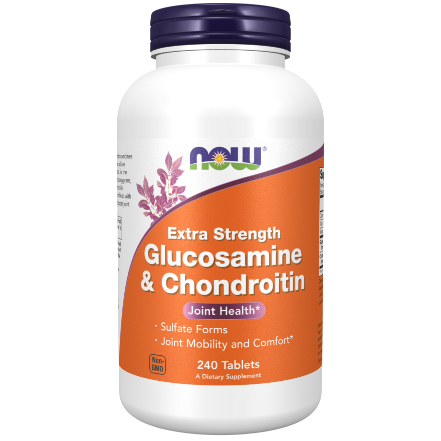 NOW Foods Glucosamine & Chondroitin Sulfate Extra Strength 240 Tablets