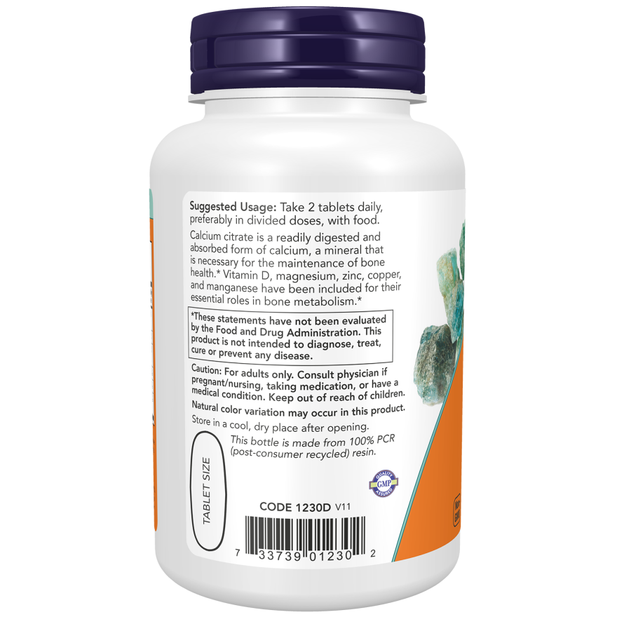 NOW Foods Calcium Citrate - 250 Tabs