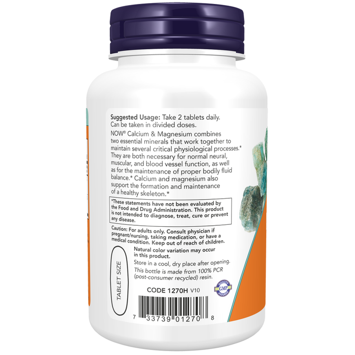 NOW Foods Calcium & Magnesium 500 / 250 mg - 250 Tabs