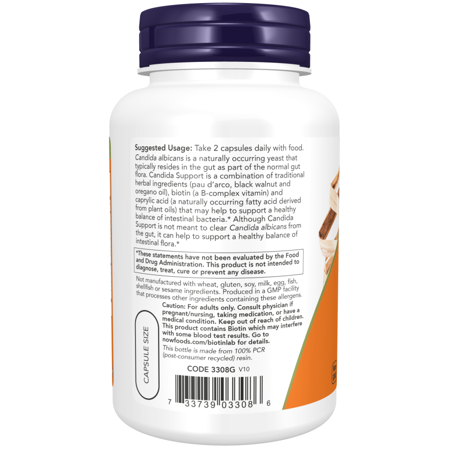 NOW Foods Candida Support- 90 Vcaps®