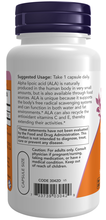 NOW Foods Alpha Lipoic Acid 250 mg - 60 VCaps®