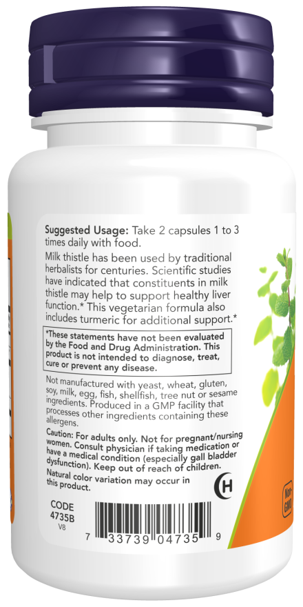 Now Foods Silymarin Milk Thistle Extract-150mg-120 Vcaps