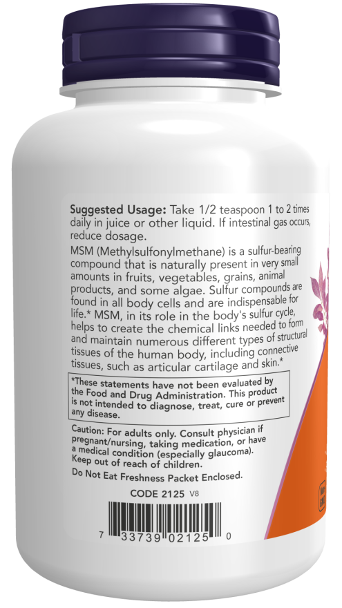 NOW Foods MSM Powder 8 oz