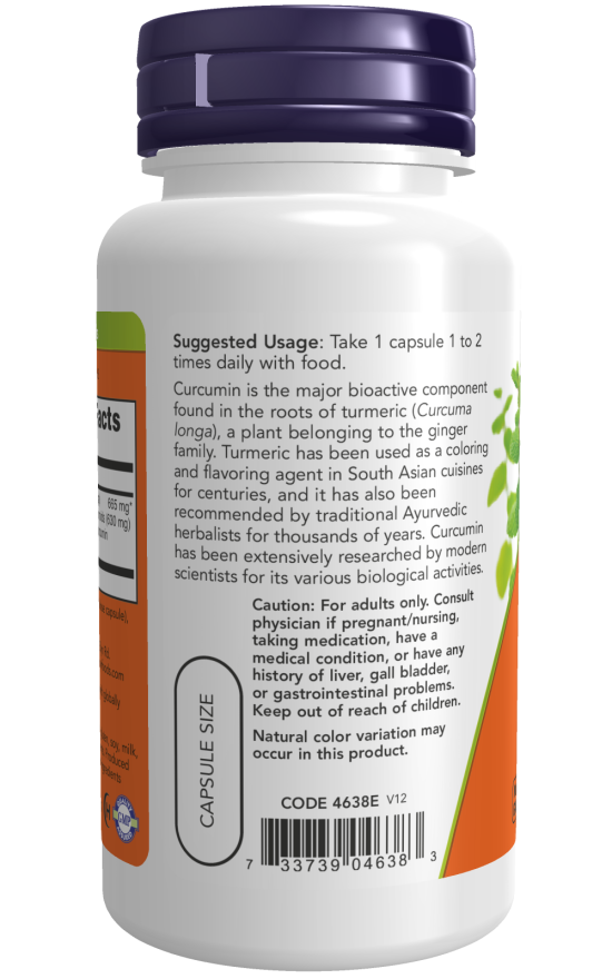 NOW Foods Curcumin 665 mg of Total Curcuminoids - 60 Vcaps®