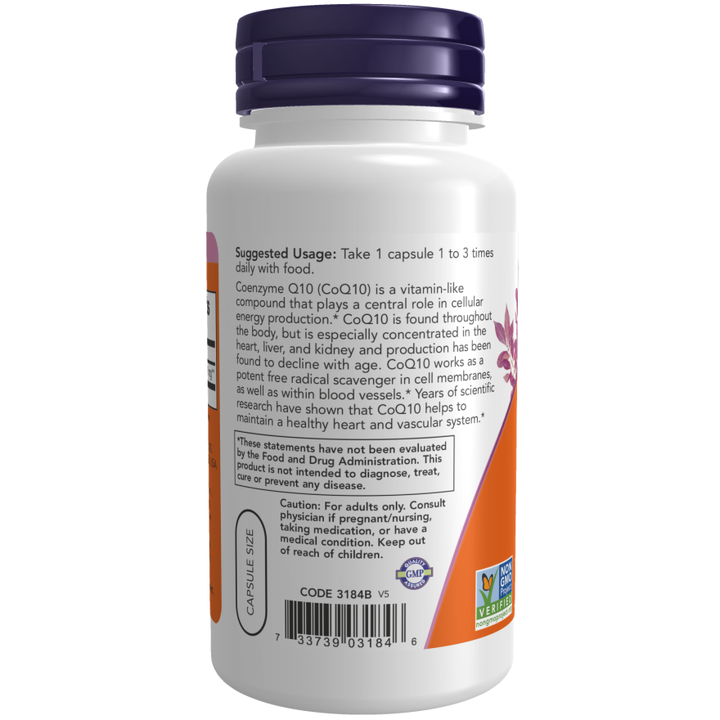 CoQ10 de NOW Foods, 30 mg, vegetariano, 60 cápsulas vegetales