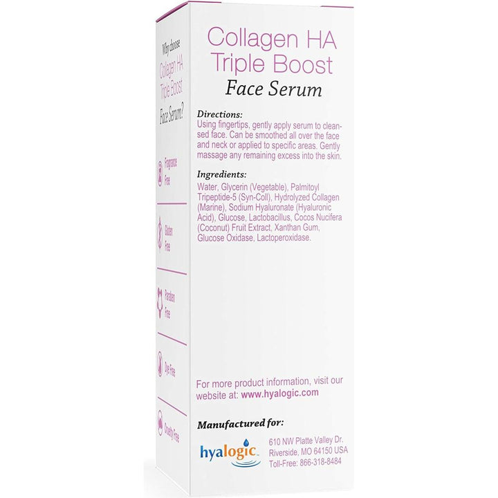 Hyalogic Collagen HA Triple Boost Face Serum, .47 fl oz (13.5 ml)