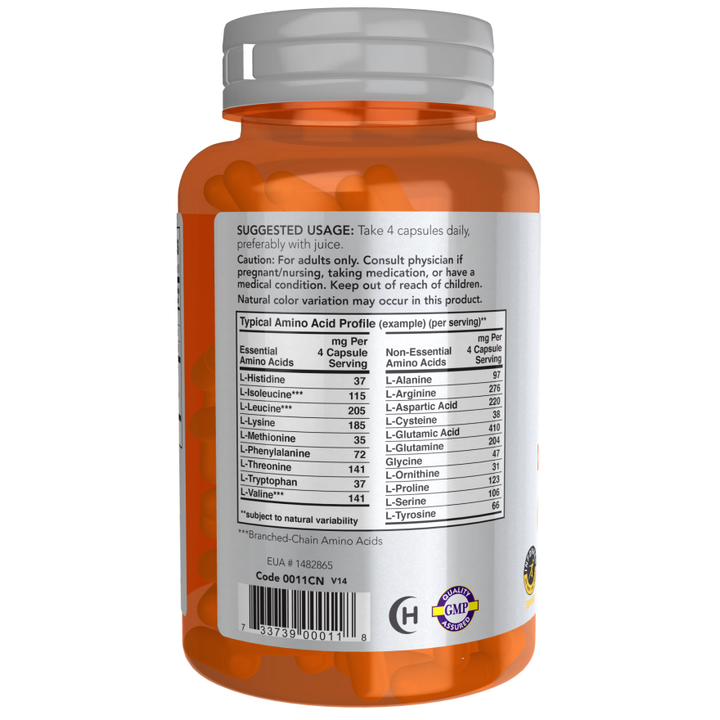 NOW Foods Amino Complete™ 120 cápsulas vegetales