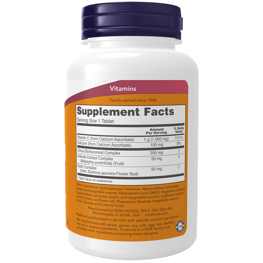 NOW Foods Vitamin C-1000 Complex, 90 Buffered Tablets