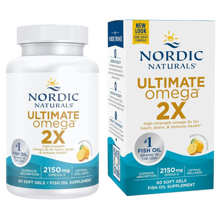 Nordic Naturals Ultimate Omega 2X Lemon 60 Softgels