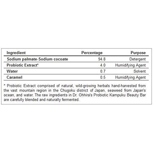 Jabón de belleza probiótico Kampuku Essential Formulas del Dr. Ohhira