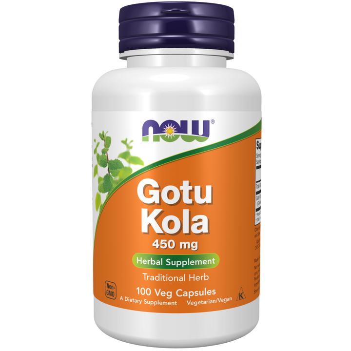 NOW Foods Gotu Kola 450 mg 100 cápsulas vegetales